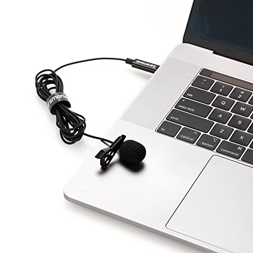 Saramonic LavMicro-U USB C Lavalier Microphone for iPhone 15, iPad, Android, Omnidirectional Condenser Lapel Mic for Vlogging, Interviews, YouTube, TikTok