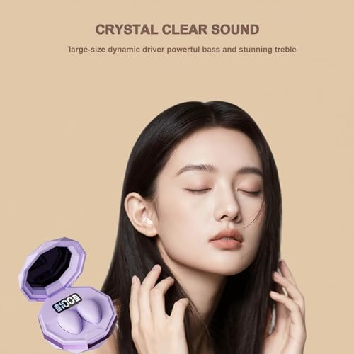 Xmenha Smallest Bluetooth Mini Small Invisible Earbuds Wireless Bluetooth Hidden for Work Micro Tiny Discreet Earbuds for Small Ears