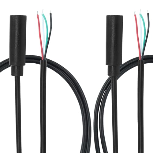 Jiozermi 3.5mm Female to Bare Wire TRRS Audio Cable, 3ft, 4 Pcs | 4 Pole Stereo, 1/8" TRRS Female Jack, For Speaker Headphone Microphone, Cable Repair