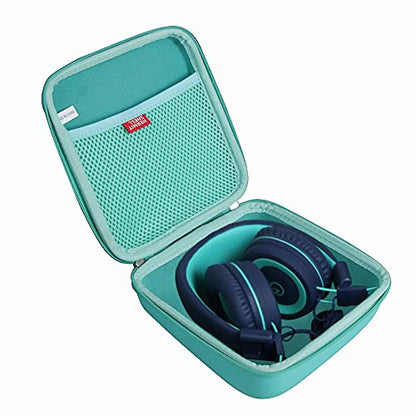 Hermitshell Travel Case for noot Products K11 / Elecder i37 Kids Headphones (Only Case) (Teal) - color: Teal