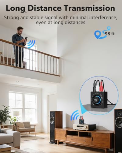 1Mii B06T3 Bluetooth 6.0 Receiver for Home Stereo, Wireless Audio Adapter - color: B06T3 (Standard)