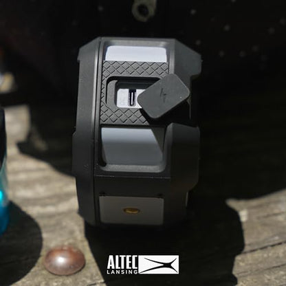 Altec Lansing HYDRATREK Magnetic Bluetooth Speaker, Waterproof IP67, Portable Speaker, True Wireless Pairing, USB-C Quick Charge, 3.7V 400mAh Battery, Voice Assistant, Perfect for Any Adventure - color: Aqua/White