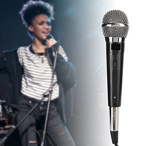 YS - 226 Unidirectional Wired Microphone, Handheld Dynamic Moving Coil Mic with Metal Mesh Pop Filter, Flat 50Hz - 15kHz Frequency Response for KTV, DVD, Amplifier, Mixer, Tour Bus