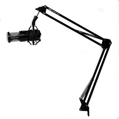 CAD PM1300 PodMaster™ SuperD usb Professional Broadcast / Podcasting Microphone with SuperD VOG Dynamic Capsule, supplied with Broadcast Boom Mic Stand, Black - style: PodMaster SuperD USB