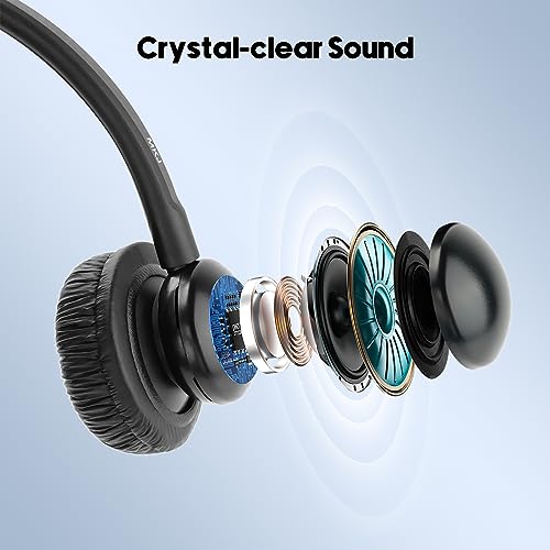 MKJ Headset for Cisco Phones Dual Ear Landline Headset with Noise Cancelling Microphone for Cisco Telephone CP-7821 7841 7941G 7942G 7945G 7960 7961G 7962G 7965G 7971G 7975G 8841 8865 9971 - color: Basic Duo Headset