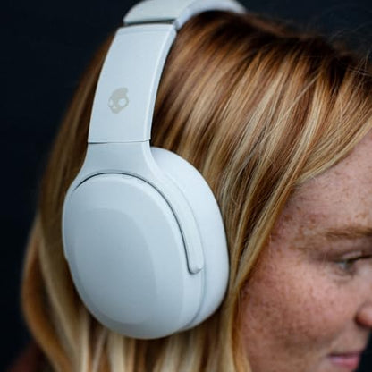 Skullcandy Crusher Evo Wireless Multi-Sensory Bass Headphones - Bone | Bluetooth, Noise Isolating Over-Ear Fit, 40 Hours Battery, Microphone, Working Out, Gym, Travel, Studying, Music - color: Bone