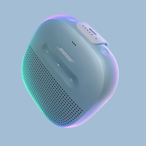 Bose SoundLink Micro Bluetooth Speaker: Small Portable Waterproof Speaker with Microphone, Stone Blue - color: Blue