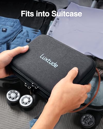 Electronics Organizer Travel Case, Portable Tech Bag for Working/Travelling, Sturdy Hard Shell Zipper Cases for Charger/Mouse/Hard Drive, Case Only