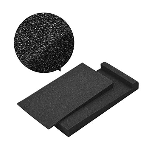 LiebeWH 2 Packs Acoustic Isolation Foam Sloped Design Shockproof High Density Acoustic Isolation Studio Monitor Speaker Pads (27 X 14cm) - size: 27 X 14cm, style: 27 X 14cm