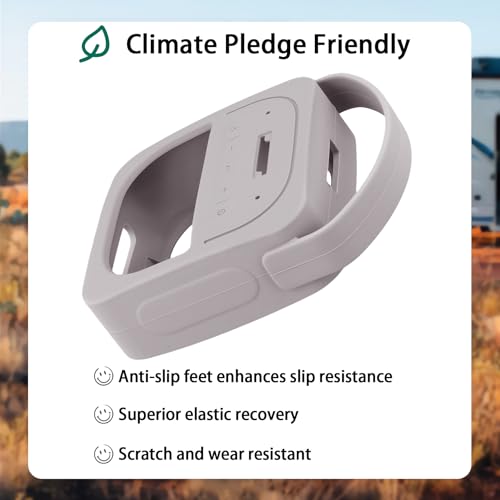 for Bose New SoundLink Micro 2nd Gen Portable Speaker Silicone Case, White | 1:1 Molded Fit, Shock Absorption, Metal Carabiner, Flexible Carry Handle, Anti-Slip Texture, Elastic Recovery - color: White Case