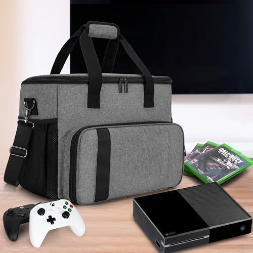 CURMIO Game Console Case Compatible with Xbox Series S/One/One S/One X/360