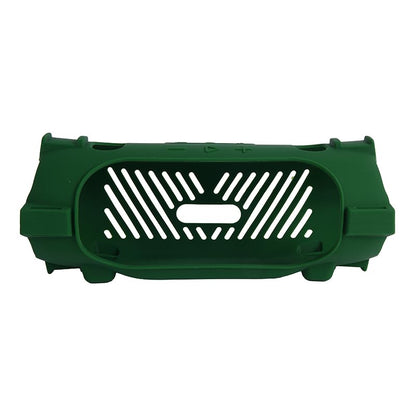 Silicone Case Cover for JBL Charge 6 Portable Bluetooth Speaker, Soft Protective Sleeve Travel Carrying Protective Cover Speaker Silicone Case with Shoulder Strap and Bike Strap (Green) - color: Green