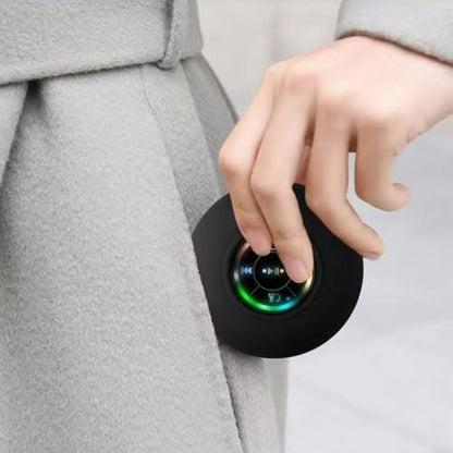 Mini Bluetooth Shower Speaker Black, Silicone Suction Cup Portable Speaker with LED Lights, IPX4 Waterproof, Built in Mic, for Bathroom Kitchen Outdoors, Ideal Gifts (Black) - color: Black