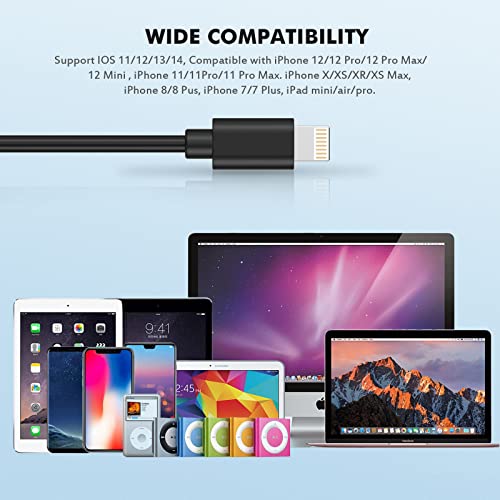 iPhone Wired Earbuds 2 Pack with Microphone and Volume Control, in-Ear | Two pairs of wired earphones for iPhone with a built-in mic and volume control and a secure in-ear fit for calls and music.