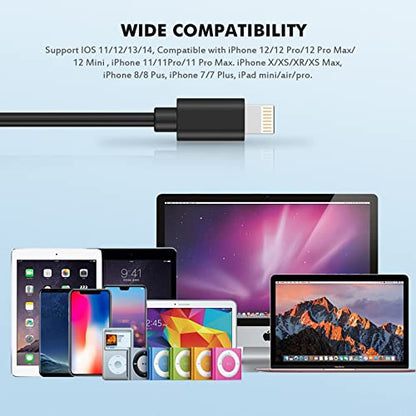 iPhone Wired Earbuds 2 Pack with Microphone and Volume Control, in-Ear | Two pairs of wired earphones for iPhone with a built-in mic and volume control and a secure in-ear fit for calls and music.