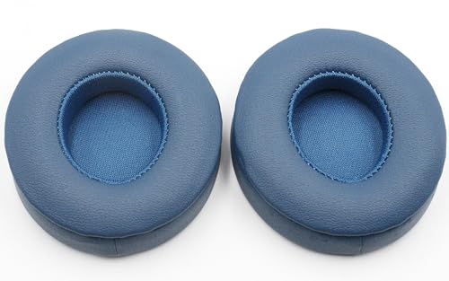 Solo 3 Ear Pads Replacement,Compatible with Beats by Dre Solo 3/Solo 2 Wired/Wireless A1796/B0534 Headphones,Ear Pads Cushions with Upgrade Memory Foam & Strong Adhesive Tape(Aqua Blue) - color: Aqua Blue