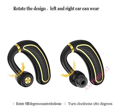 Bluetooth Headset,Wireless Bluetooth 4.1 Business Headphone Earphone Super Long Standby Earpiece with Mic,Sweatproof,Noise Reduction,Mute Switch for Cell Phone, Skype, Truck Driver,Office,Sport