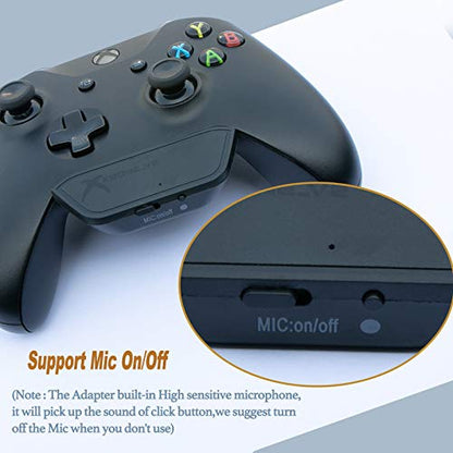 Uberwith Bluetooth Xbox one Transmitter Stereo Headset Audio Adapter for Xbox One X/S Controller Compatible with AirPods Wireless Headset Headphone Earbuds Speakers with Low Latency