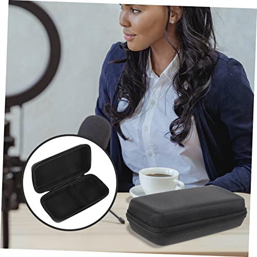 LIOOBO Microphone Storage Pouch Carrying Case EVA Protective Bag | 2 Pack, Lightweight Shockproof Waterproof Design, Built-In Mesh Pocket, Travel Business Use