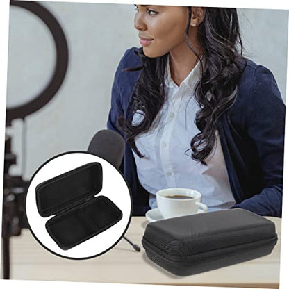 LIOOBO Microphone Storage Pouch Carrying Case EVA Protective Bag | 2 Pack, Lightweight Shockproof Waterproof Design, Built-In Mesh Pocket, Travel Business Use