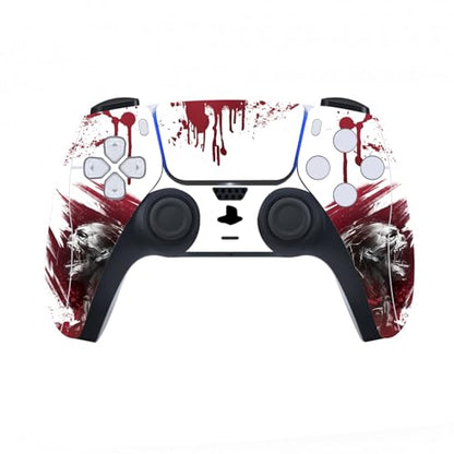 PlayVital Full Set Skin Decal for ps5 Console Digital Edition, Sticker Vinyl Decal Cover for ps5 Controller & Charging Station & Headset & Media Remote - Blood Zombie - color: Blood Zombie