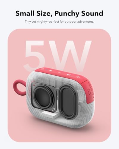 Soundcore Select 4 Go Bluetooth Shower Speaker by Anker, IP67 - color: Red