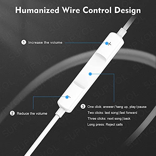 2 Pack Wired Earbuds for iPhone, Lightning Headphones w/Mic Volume | in-line remote for calls/music/volume. Plug & play Lightning, no adapter—iPhone 14 13 12 11 XR X 8 7