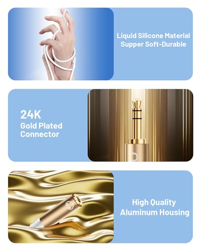 Headphone Extension Cable,3.5mm Extension Gold Plated Aux Extension Cable Audio Stereo Jack Male to Female Compatible with iPhone iPad Tablets Media Players-4FT - size: 4FT/1.2m