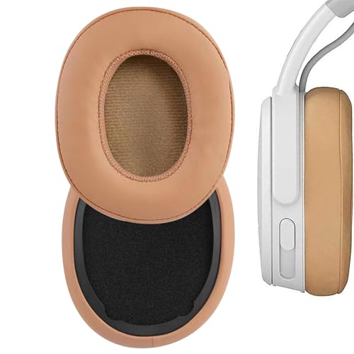Replacement Ear Pads for Skullcandy Crusher Wireless/Evo/Hesh ANC/EVO/Crusher ANC, Headphones Ear Cushions Covers for Skullcandy Venue Wireless ANC Headset Accessories Ear Cups Repair Parts (Khaki) - color: Khaki