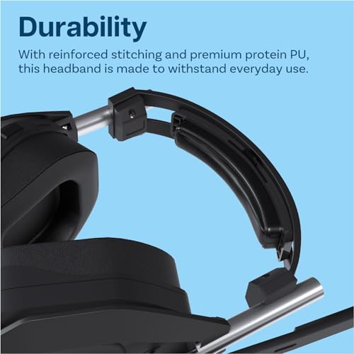 Headband Replacement for Logitech G Astro A50 Gen 4 Headset by MMOBIEL – Protein PU Headband Top Pad Cushion – Headphone Replacement Band – Headset Head Cushion Cover Repair Part - Black - size: Protein PU