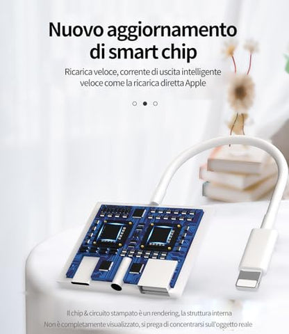 zoyuzan Compatible for iPhone Headphone Adapter 3.5mm AUX Audio Jack Charger Dongle Earphone Splitter Compatible with Lightning Male to USB Female OTG Power Charging Camera MIDI Connector for ipad