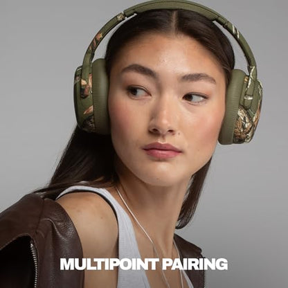 Skullcandy Crusher ANC 2 Wireless Headphones - Realtree Edge Colors Drab | Multi-Sensory Crusher Bass, Over-Ear Fit, Noise Cancelling, 60 Hours Battery, Working Out, Gym, Travel, Study, Music, Gaming - color: Realtree EDGE Drab