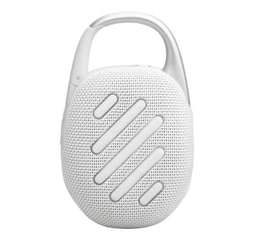 JBL Clip 5 Bluetooth Speaker and divvi! Protective Case - White - color: White
