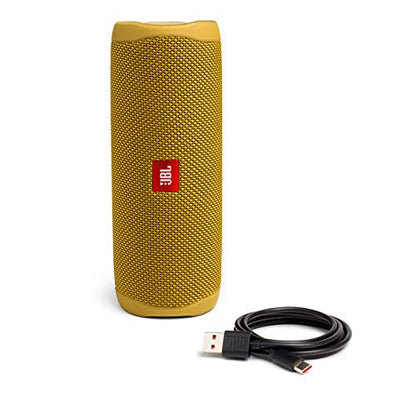 JBL FLIP 5, Waterproof Portable Bluetooth Speaker, Yellow | Sounds better than ever, Bring the party anywhere, Make a splash with IPX7 waterproof design, A rainbow of colours - color: Yellow