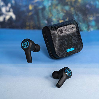 JLab JBuds Air Play Gaming True Wireless Earbuds, 30+ Total Hours of Bluetooth 5 Playtime Super-Low Latency for Mobile Gameplay, Built-in Microphone, Dual Connect, EQ3 Sound / C3 Chatting