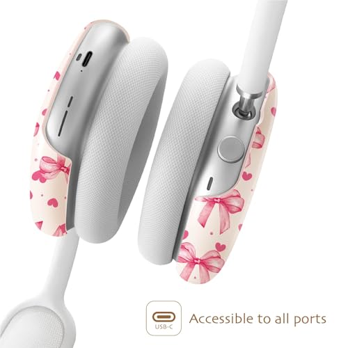 iBenzer Protective Case for AirPods Max Headphones, Ear Cups Cover for Apple AirPods Max (2024 USB-C / 2020 Lightning), Bow Crush, AP-MAX-116 - color: Bow Crush