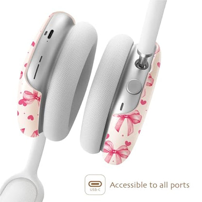 iBenzer Protective Case for AirPods Max Headphones, Ear Cups Cover for Apple AirPods Max (2024 USB-C / 2020 Lightning), Bow Crush, AP-MAX-116 - color: Bow Crush