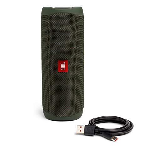 JBL FLIP 5 Waterproof Portable Bluetooth Speaker - Green (Renewed) - color: Green