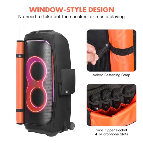 LEFOR·Z Speaker Case Compatible with JBL PartyBox Ultimate,Bottomless Cover | Portable Speaker Dust Cover Storage Bag Fits PartyBox Ultimate for Outdoor Travel,Cover Only(Without Pull Rod & Wheels) - size: Fits for JBL PartyBox Ultimate