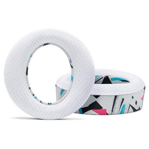 WC Freeze Pulse 3D - Cooling Gel Earpads for Sony PS5 Pulse 3D | Made by Wicked Cushions | Thicker Cushion & Wider Opening | 90's White - color: 90's White