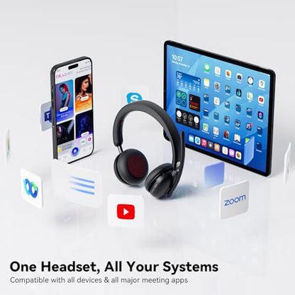 Dytole Wireless Headset with mic for Work