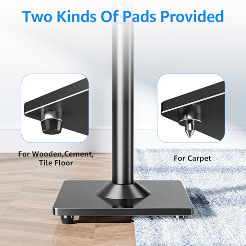 MOUNTUP Speaker Stands for Sonos Era 100, Sonos One, One SL, Play:1, Height Adjustable 35"-43" Floor Standing Speaker Stands Pair with Cable Management, Ear Level Surround Sound, 11lbs Loading, MU9146