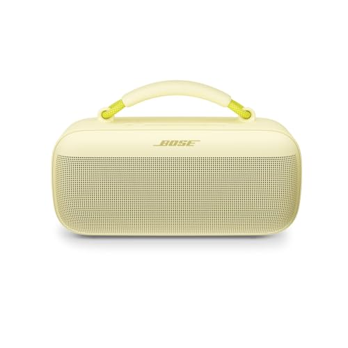 Bose SoundLink Max Bluetooth Speaker - Portable Wireless Party Speaker, IP67 Waterproof, Rope Handle, Up to 20 Hours of Playtime, USB-C, Built-in 3.5mm AUX Input, Citrus Yellow - Limited Edition Color - color: Citrus Yellow