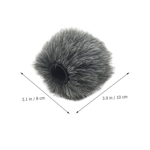 BESTonZON Mic Furry Windscreen Cover for Camera Microphones High-performance Accessory for and Smartphone Use Easy to Install Sound Absorption