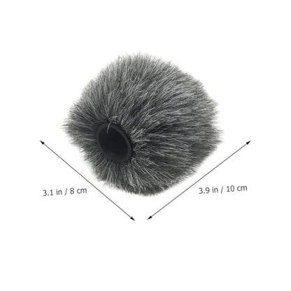 BESTonZON Mic Furry Windscreen Cover for Camera Microphones High-performance Accessory for and Smartphone Use Easy to Install Sound Absorption