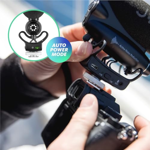 JOBY Wavo PRO 프로페셔널 온 카메라 방향 샷건 마이크, 내장 액티브 노이즈 감소 및 Rycote 쇼크 마운트, CSC, 미러리스, 캠코더, 블로깅, 영화 제작, 유튜버, 크리에이터 - style: Wavo PRO