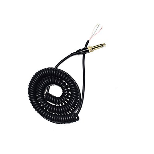 Alitutumao Coiled Repair Cable Replacement Spring Cord with Gold Plated Connectors Compatible with Sony ATH-M50 ATH-M50s MDR-7506 7509 MDR-V6 V6 V600 V700 V900 Headphones 1/4-inch Adapter Included