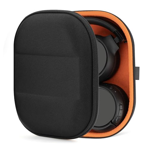 Geekria Shield Headphones Case Compatible with JBL Tune 600BTNC/510BT/500BT, Jr 310BT Case, Replacement Hard Shell Travel Carrying Bag with Cable Storage (Black) - color: Black