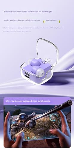 M-LID YH8 Invisible Sleep Earbuds Bluetooth 5.4 – Ultra-Mini Soft Silicone Wireless Earbuds for Side Sleepers, Hidden in-Ear Design, Noise-Reducing Comfort Fit, Hi-Fi Sound, Charging Case