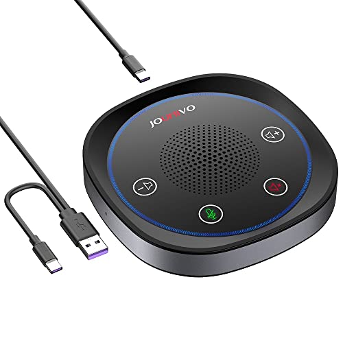 USB Speakerphone, Omnidirectional Computer Speaker with Microphone,Plug and Plays Portable Speaker with Microphone for Holding Meetings Anywhere with Immersive Sound - size: JV801pro